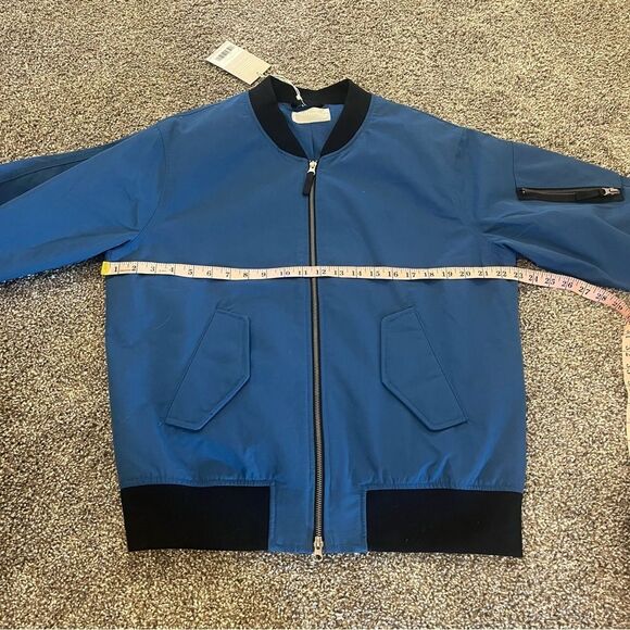Everlane Blue Bomber Jacket NEW Small - Picture 15 of 16